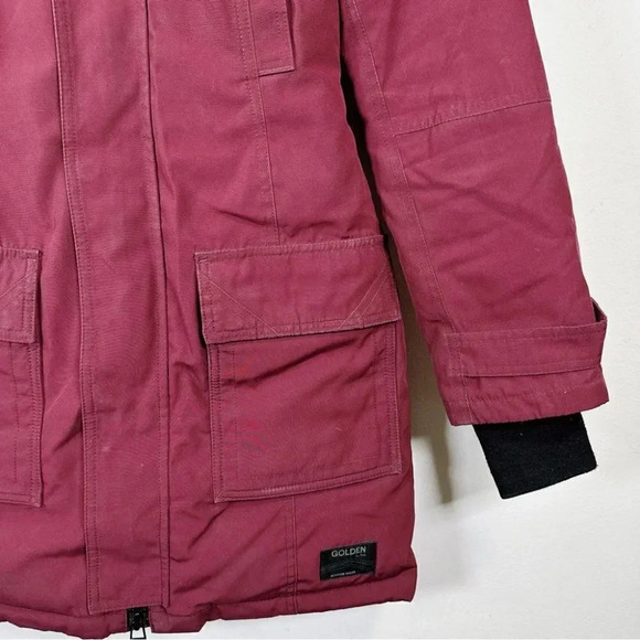 Aritzia Tna Mid Length Bancroft  Goose Down Parka In Red - Picture 8 of 16